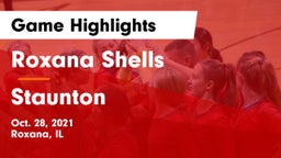 Roxana Shells  vs Staunton  Game Highlights - Oct. 28, 2021