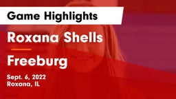 Roxana Shells  vs Freeburg  Game Highlights - Sept. 6, 2022