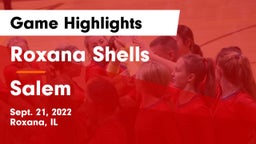 Roxana Shells  vs Salem Game Highlights - Sept. 21, 2022