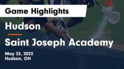 Hudson  vs Saint Joseph Academy Game Highlights - May 23, 2022
