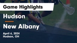 Hudson  vs New Albany  Game Highlights - April 6, 2024