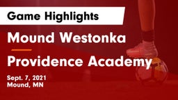 Mound Westonka  vs Providence Academy  Game Highlights - Sept. 7, 2021