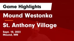 Mound Westonka  vs St. Anthony Village  Game Highlights - Sept. 10, 2022