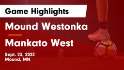 Mound Westonka  vs Mankato West  Game Highlights - Sept. 23, 2023