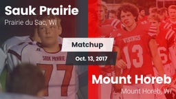 Matchup: Sauk Prairie High vs. Mount Horeb  2017