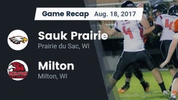 Recap: Sauk Prairie  vs. Milton  2017