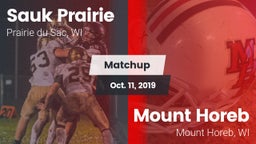 Matchup: Sauk Prairie High vs. Mount Horeb  2019