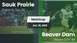 Matchup: Sauk Prairie High vs. Beaver Dam  2019
