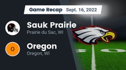 Recap: Sauk Prairie  vs. Oregon  2022