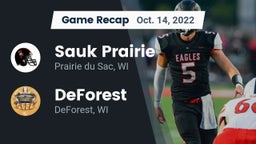 Recap: Sauk Prairie  vs. DeForest  2022