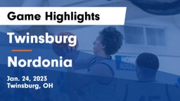Twinsburg  vs Nordonia  Game Highlights - Jan. 24, 2023