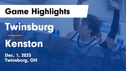 Twinsburg  vs Kenston  Game Highlights - Dec. 1, 2023