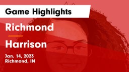 Richmond  vs Harrison  Game Highlights - Jan. 14, 2023