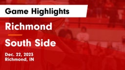 Richmond  vs South Side  Game Highlights - Dec. 22, 2023