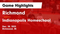 Richmond  vs Indianapolis Homeschool Game Highlights - Dec. 28, 2023