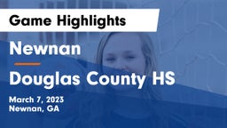 Newnan  vs Douglas County HS Game Highlights - March 7, 2023