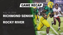 Recap: Richmond Senior  vs. Rocky River  2016