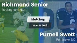 Matchup: Richmond Senior High vs. Purnell Swett  2016