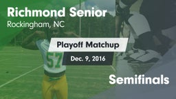 Matchup: Richmond Senior High vs. Semifinals 2016