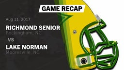 Recap: Richmond Senior  vs. Lake Norman  2017