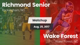 Matchup: Richmond Senior High vs. Wake Forest  2017