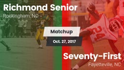 Matchup: Richmond Senior High vs. Seventy-First  2017