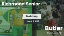 Matchup: Richmond Senior High vs. Butler  2018
