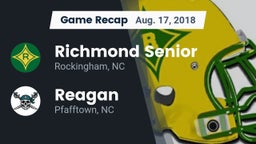 Recap: Richmond Senior  vs. Reagan  2018