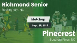 Matchup: Richmond Senior High vs. Pinecrest  2018