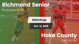 Matchup: Richmond Senior High vs. Hoke County  2018
