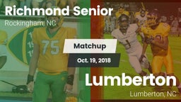 Matchup: Richmond Senior High vs. Lumberton  2018