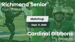 Matchup: Richmond Senior High vs. Cardinal Gibbons  2020