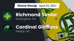 Recap: Richmond Senior  vs. Cardinal Gibbons  2021