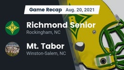 Recap: Richmond Senior  vs. Mt. Tabor  2021