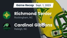 Recap: Richmond Senior  vs. Cardinal Gibbons  2023