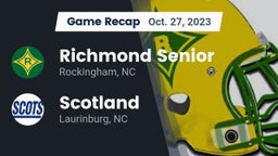 Recap: Richmond Senior  vs. Scotland  2023