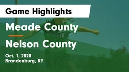 Meade County  vs Nelson County  Game Highlights - Oct. 1, 2020