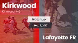 Matchup: Kirkwood  vs. Lafayette FR 2017