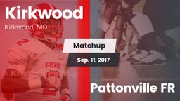 Matchup: Kirkwood  vs. Pattonville FR 2017