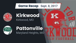 Recap: Kirkwood  vs. Pattonville  2017