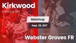 Matchup: Kirkwood  vs. Webster Groves FR 2017
