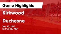Kirkwood  vs Duchesne  Game Highlights - Jan 10, 2017