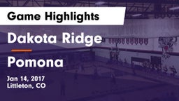 Dakota Ridge  vs Pomona  Game Highlights - Jan 14, 2017