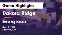 Dakota Ridge  vs Evergreen  Game Highlights - Dec. 7, 2018