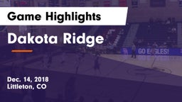 Dakota Ridge  Game Highlights - Dec. 14, 2018