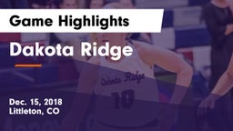 Dakota Ridge  Game Highlights - Dec. 15, 2018