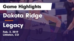 Dakota Ridge  vs Legacy   Game Highlights - Feb. 2, 2019