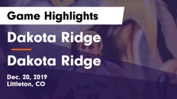 Dakota Ridge  vs Dakota Ridge  Game Highlights - Dec. 20, 2019