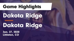 Dakota Ridge  vs Dakota Ridge  Game Highlights - Jan. 27, 2020