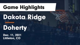 Dakota Ridge  vs Doherty  Game Highlights - Dec. 11, 2021